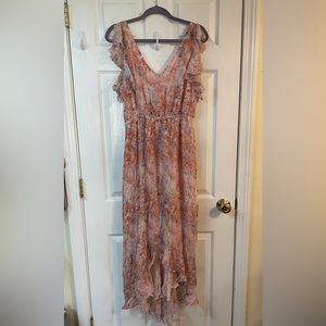 NWT Anthropologie Pink Long Dress